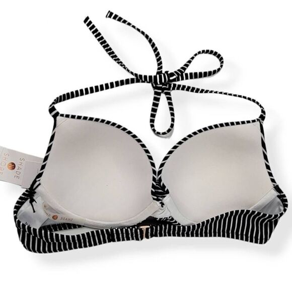 Shade & Shore Striped Underwired Bikini Top 34B - Picture 2 of 3